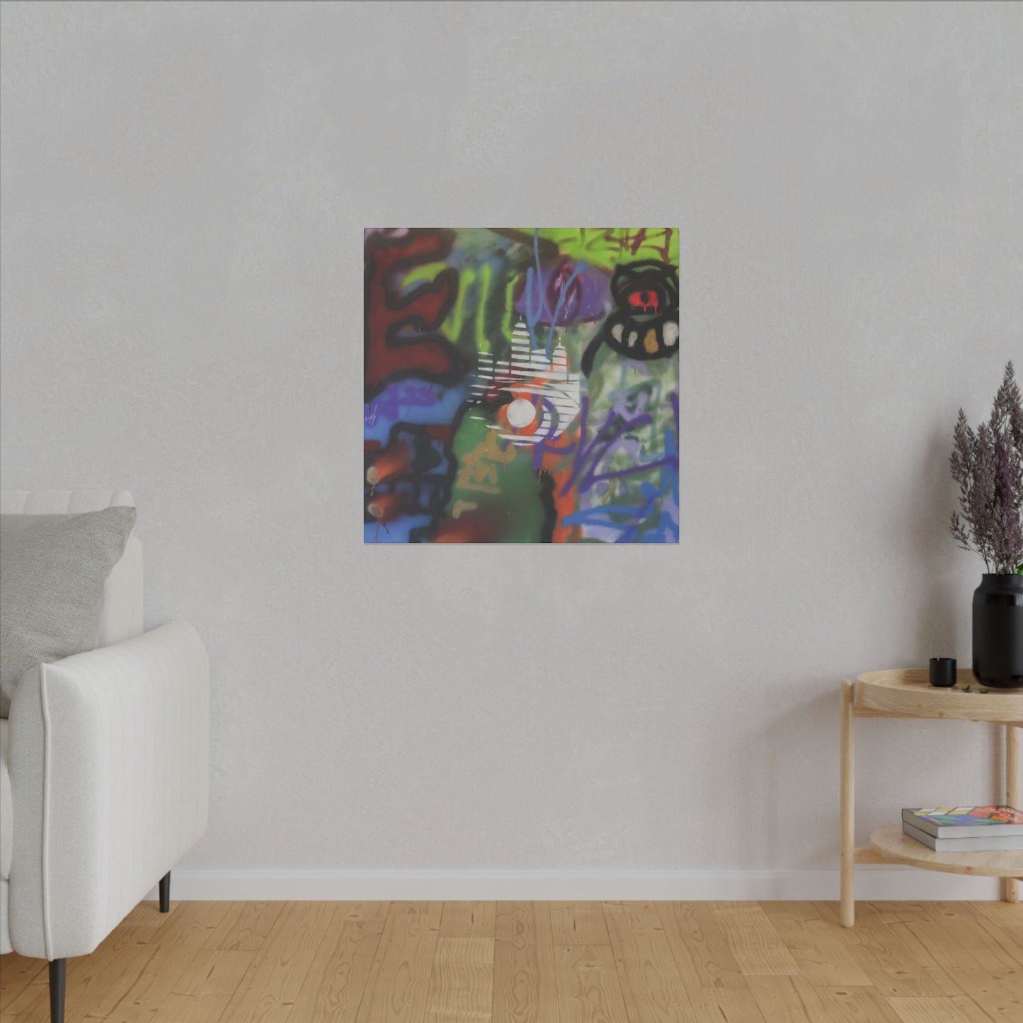 Canadian Graffiti on Matte Canvas