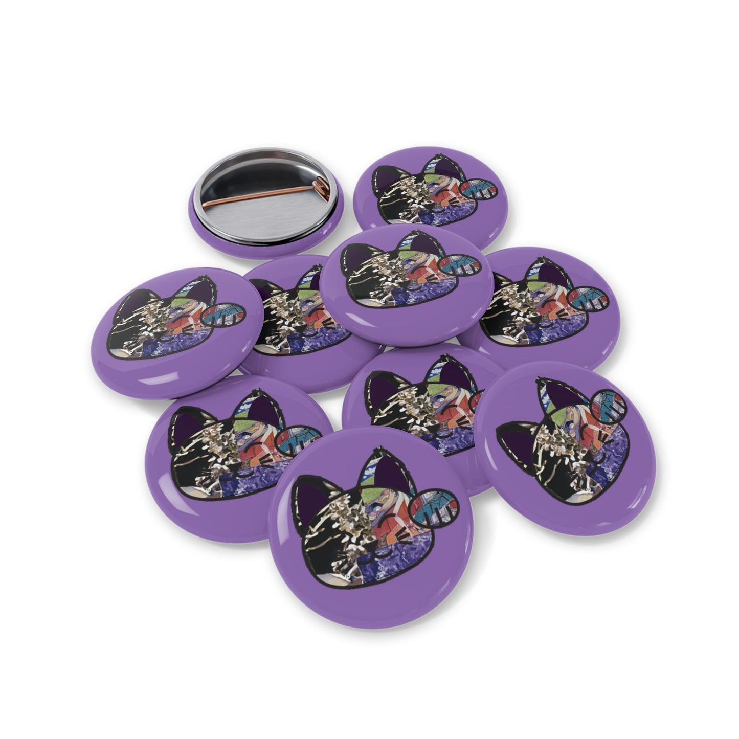 Lucki Kat Purple Pin