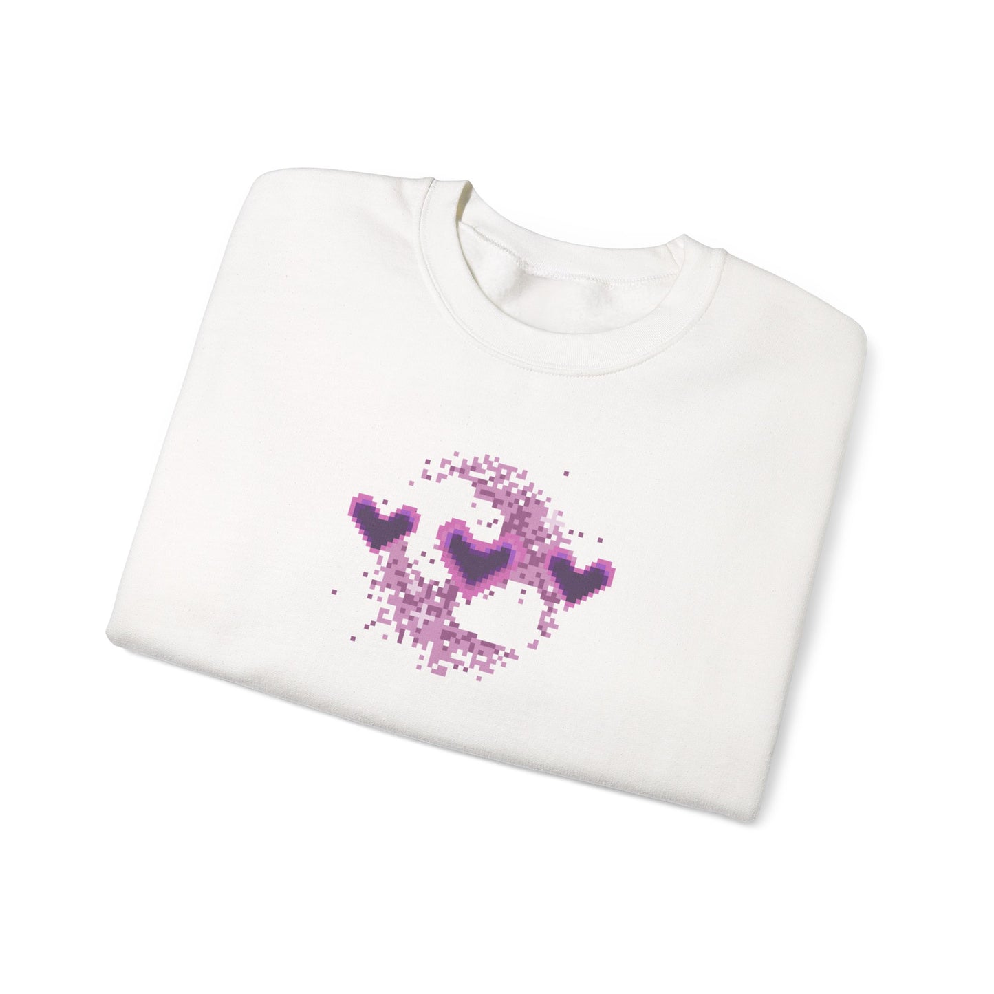 Pixel Hearts Crewneck Sweatshirt