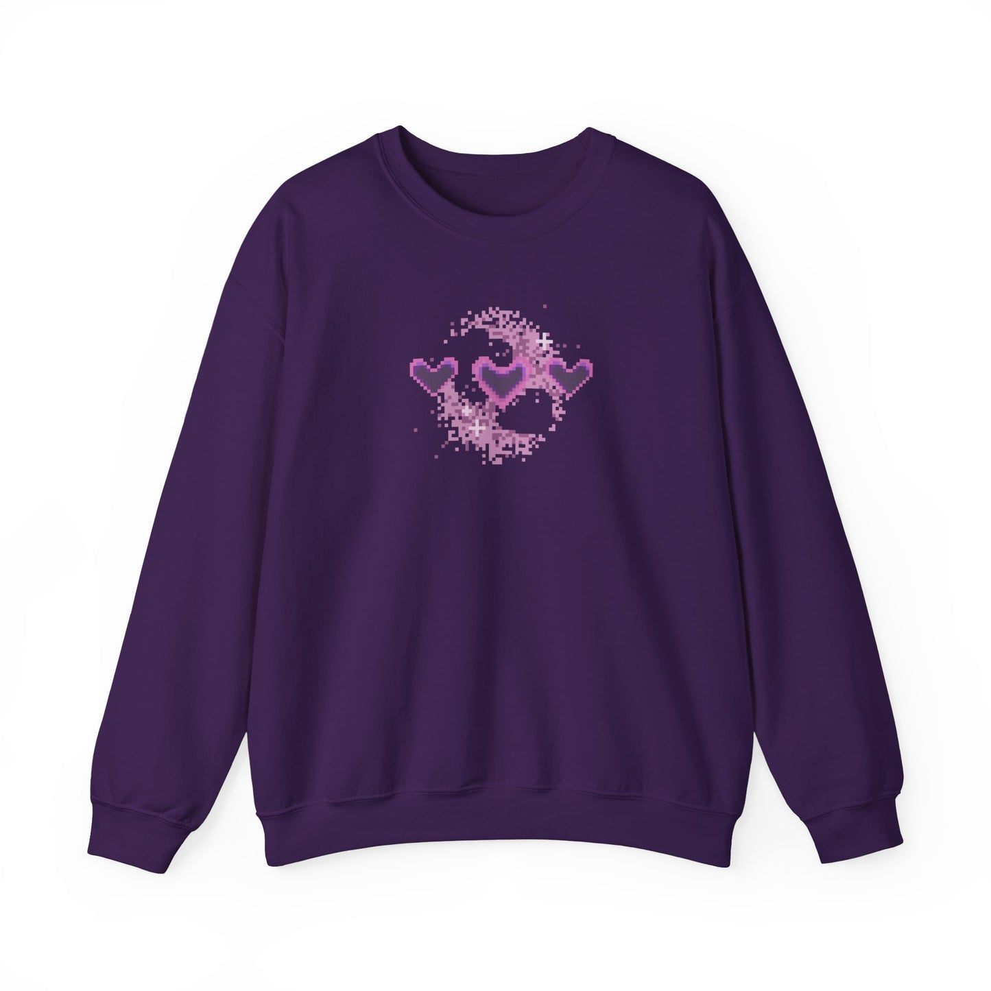 Pixel Hearts Crewneck Sweatshirt