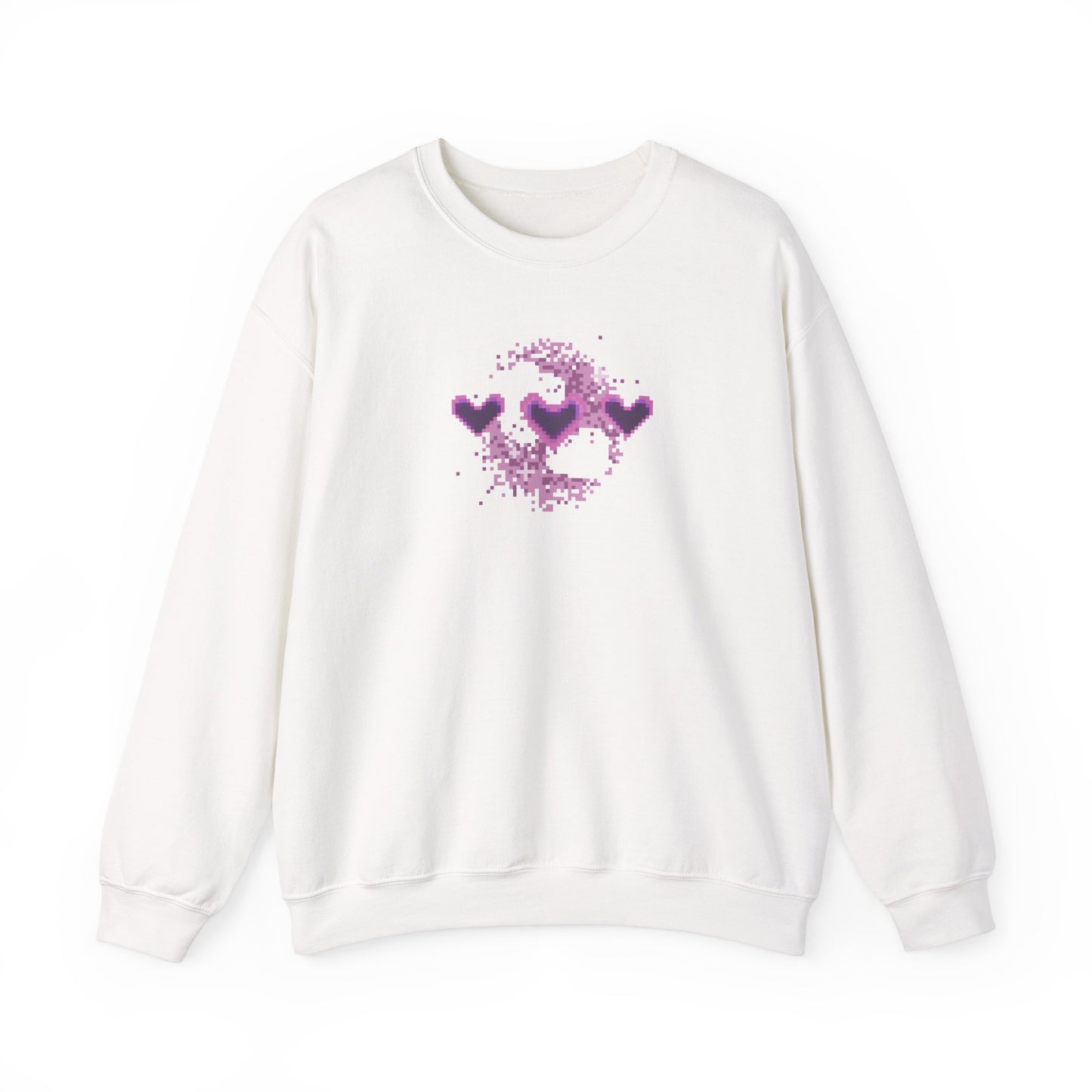 Pixel Hearts Crewneck Sweatshirt
