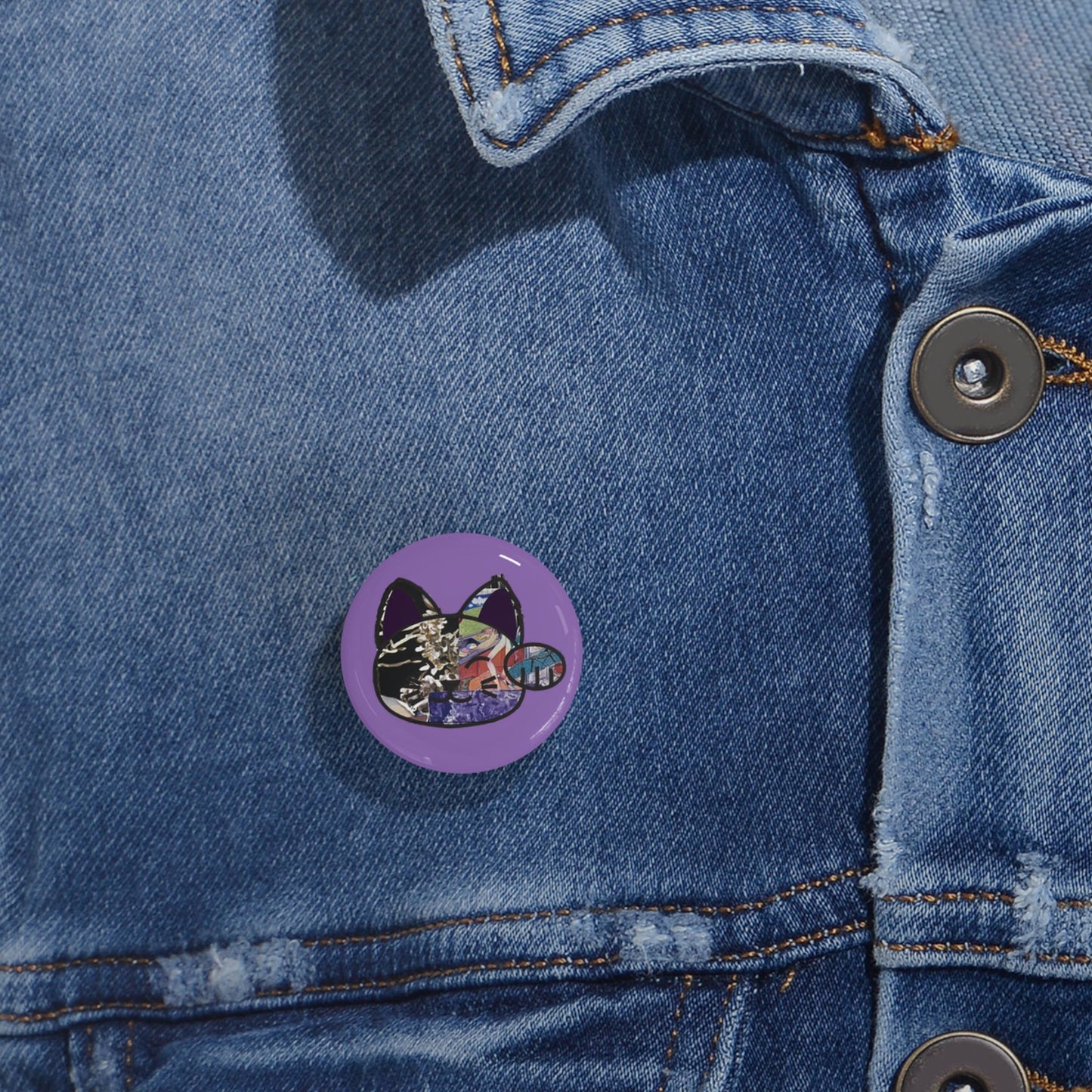 Lucki Kat Purple Pin