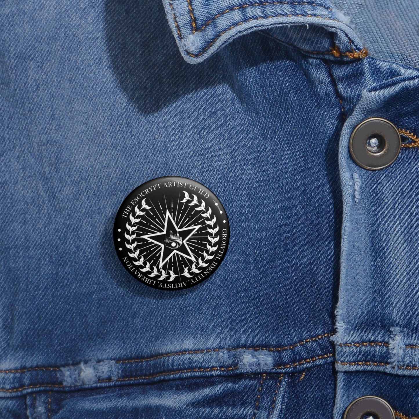 Esocrypt Artist Guild Button Pin