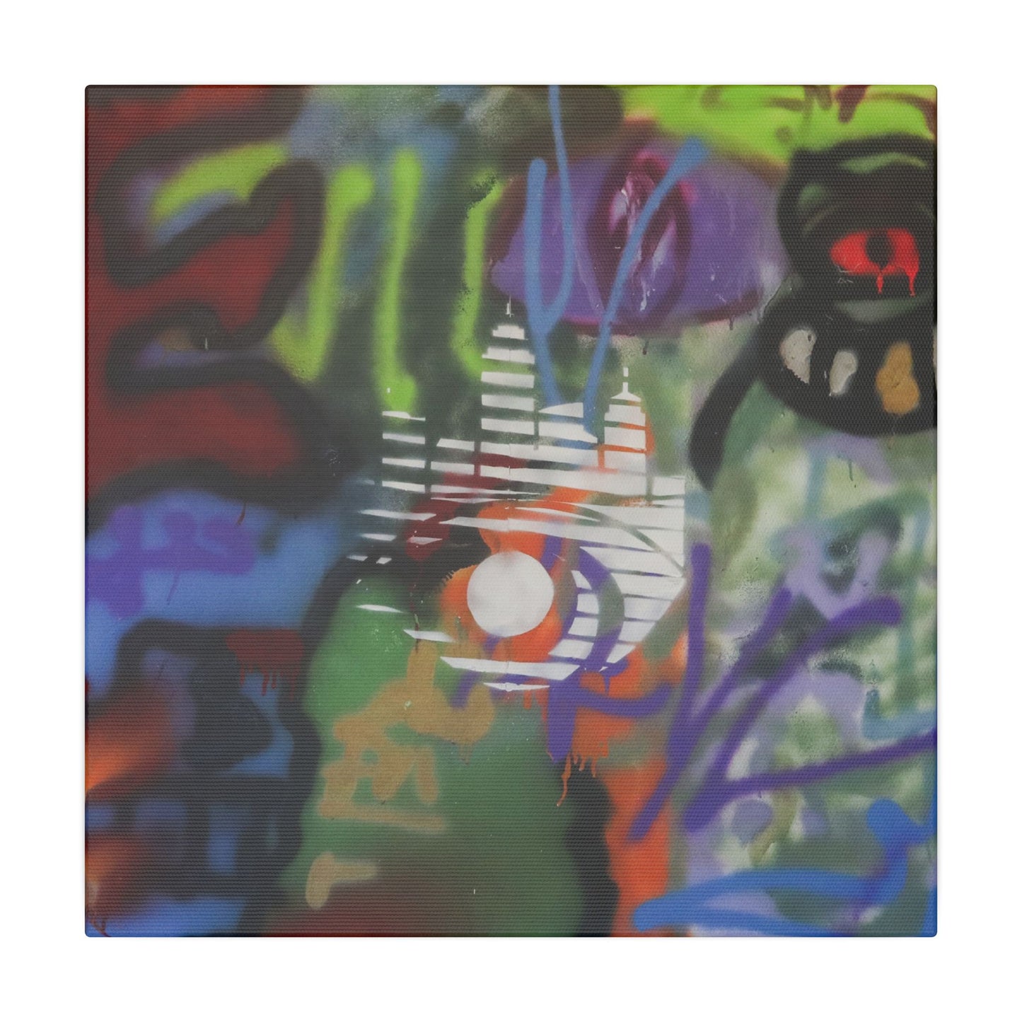 Canadian Graffiti on Matte Canvas