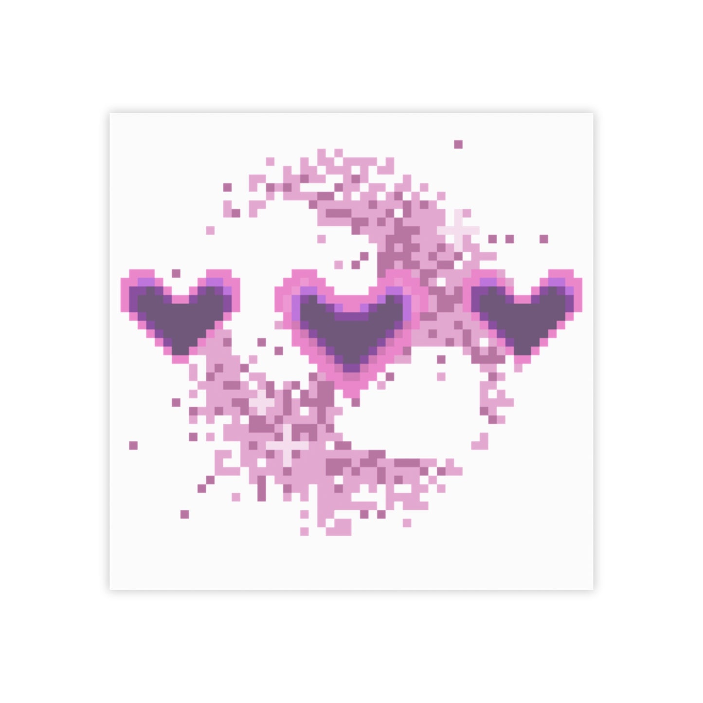 Pixel Hearts Post-it Note Pad